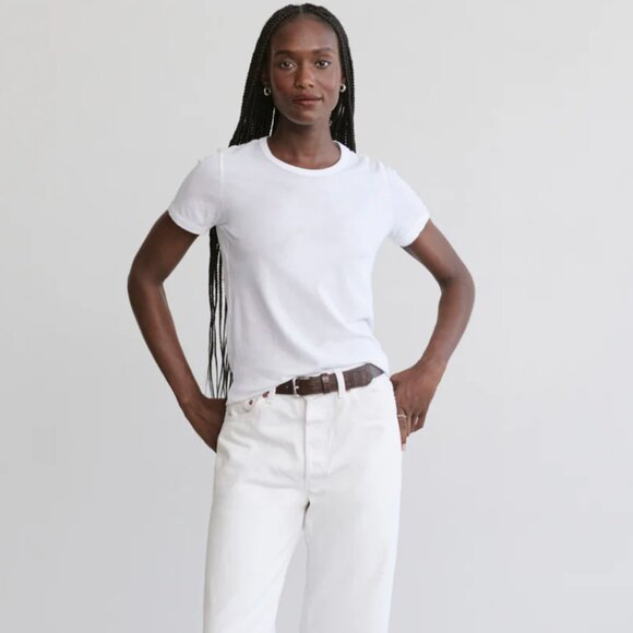 Jenni Kayne Tops - Jenni Kayne Cotton Slim Tee White